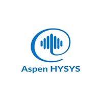 Aspen HYSYS logo: blue stylized tree within a circle